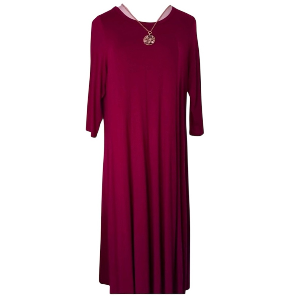 NWT Long Sleeve Burgundy Dress